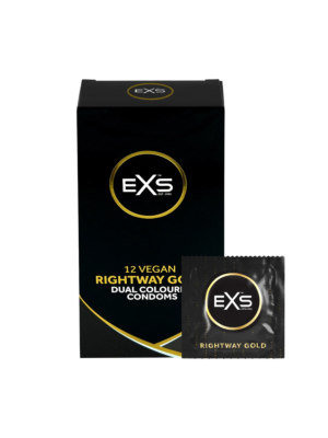 EXS Rightway Gold - Condoms- 12 Pieces