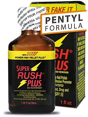 Poppers Leather Cleaner Super Rush Plus Black Pentyl 25ml