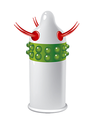 EGZO UNCLE BOB STIMULATING CONDOM (1PC)