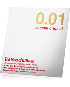 Sagami Original 0.01 1's Pack PU Condom (UK)