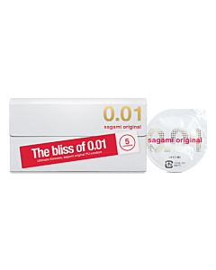 Sagami Original 0.01 5's Pack PU Condom (UK)