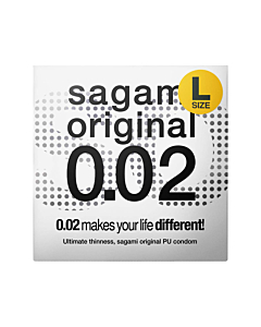 Sagami Original 0.02 L-size (2nd generation)58mm 1's Pack PU Condom