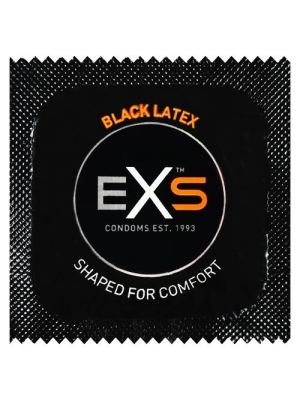EXS Black Latex Condom 1 pcs